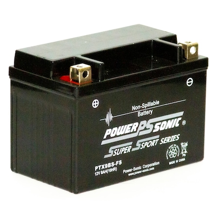 Power Sonic PTX9BS-FS Factory Activated AGM PowerSport Battery PTX9BS-FS
